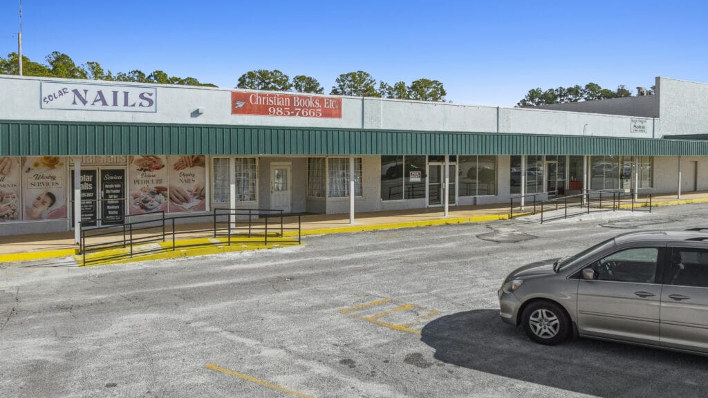 Exterior view of a commercial building at 2505 S Main St, Moultrie, GA, showcasing its architecture and surroundings.