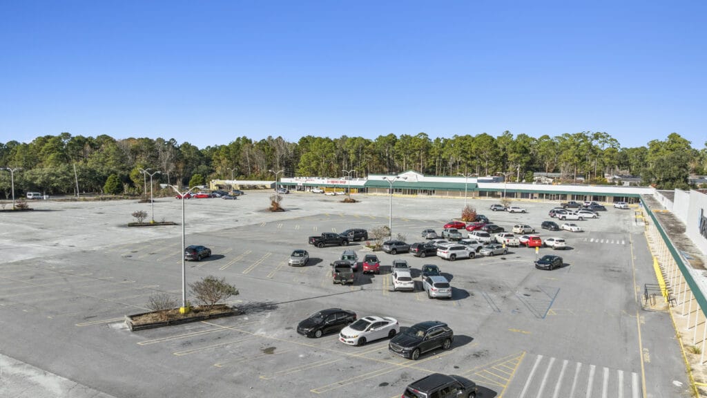 Exterior view of a commercial property located at 2505 S Main St, Moultrie, GA, showcasing its architectural design.