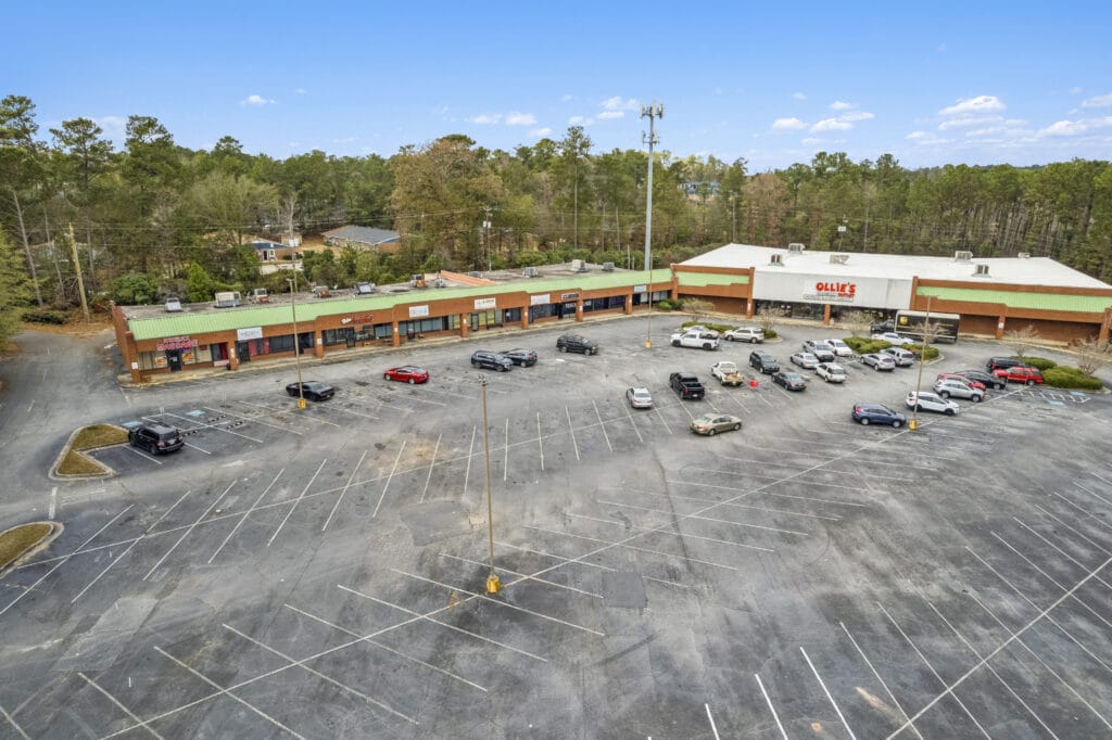 Exterior view of 3555 Mercer University Dr, showcasing the building's architecture and surrounding landscape.