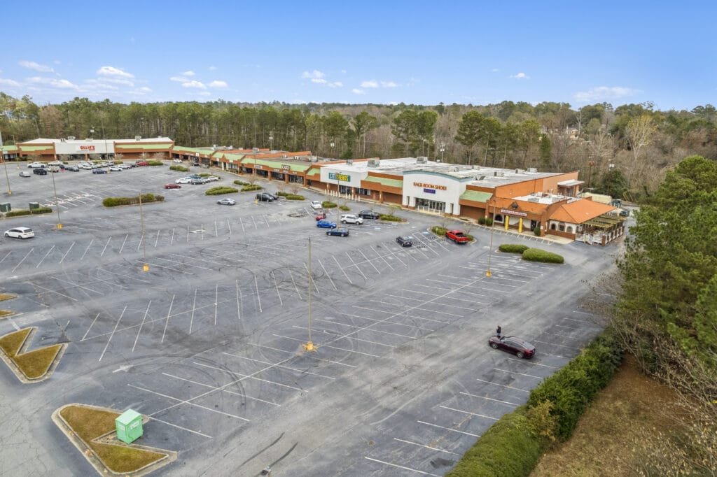 Exterior view of 3555 Mercer University Dr, showcasing the building's architecture and surrounding landscaping.