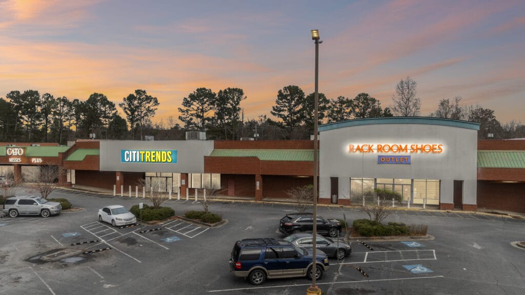 Exterior view of 3555 Mercer University Dr, showcasing the building's architecture and surrounding landscaping.