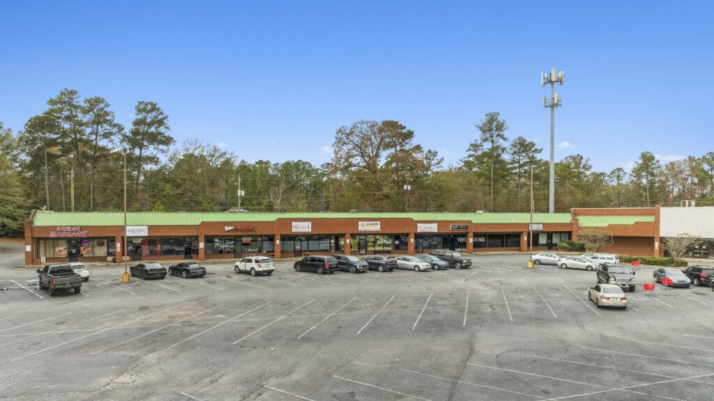 Exterior view of 3555 Mercer University Dr, showcasing the building's architecture and surrounding landscape.