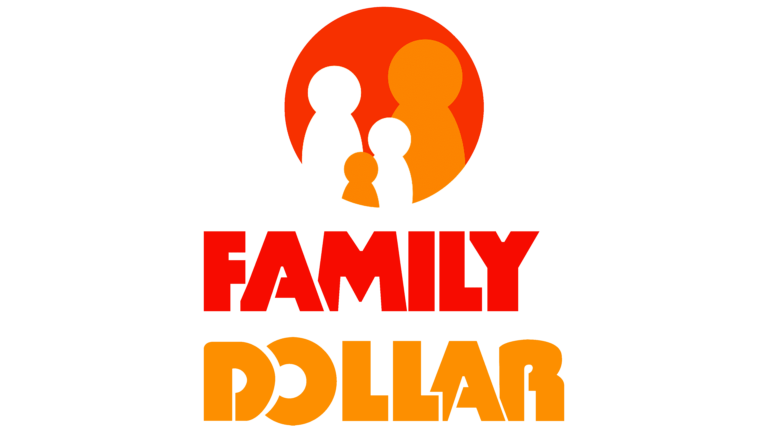 Family Dollar emblem displayed prominently, featuring the brand's logo in red and white, set against a simple background.