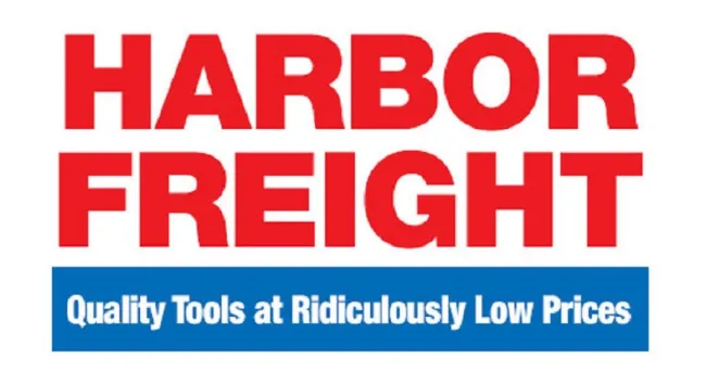 A well-organized Harbor Freight store aisle showcasing various tools and equipment for home improvement projects.