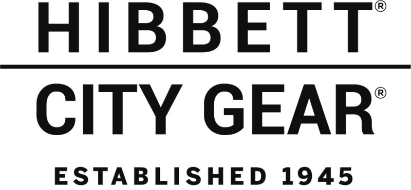 Hibbett City Gear logo featuring bold lettering and vibrant colors, representing the brand's identity.