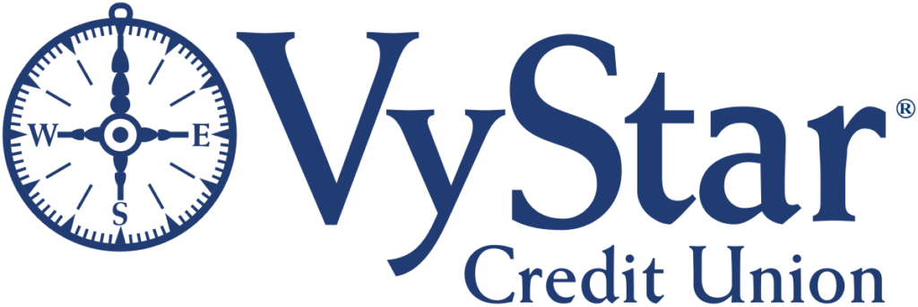 Viystar Credit Union logo featuring a modern design with blue and green colors, symbolizing trust and growth.