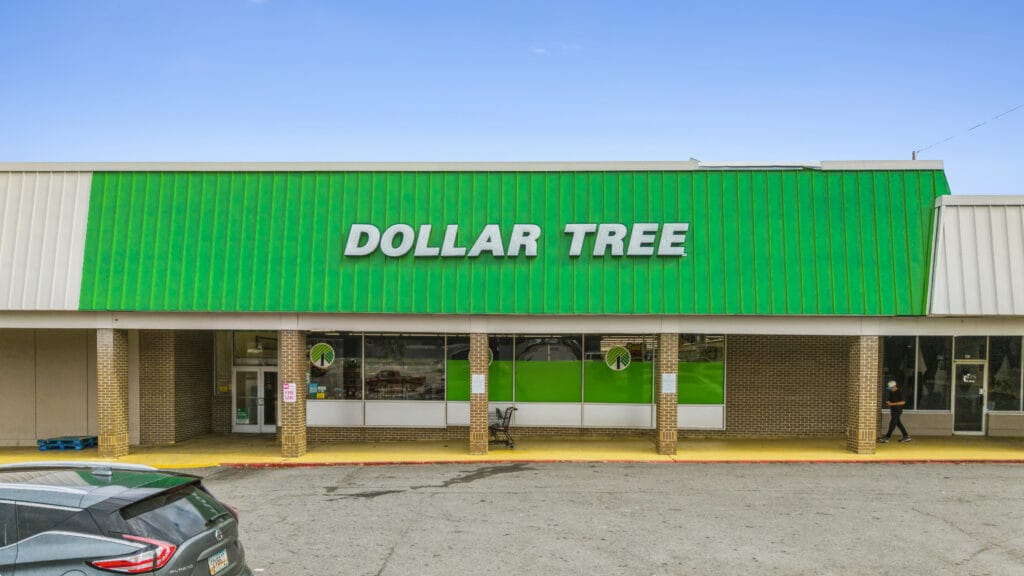 Exterior view of Moultrie Plaza, showcasing the building's architecture and surrounding landscape.